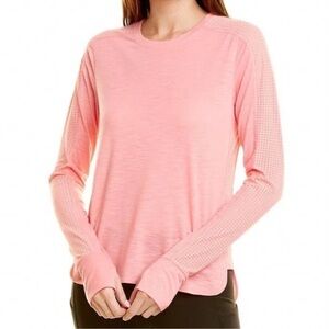 Sweaty Betty Breeze Running Top Long Sleeve‎ Size Large Pink